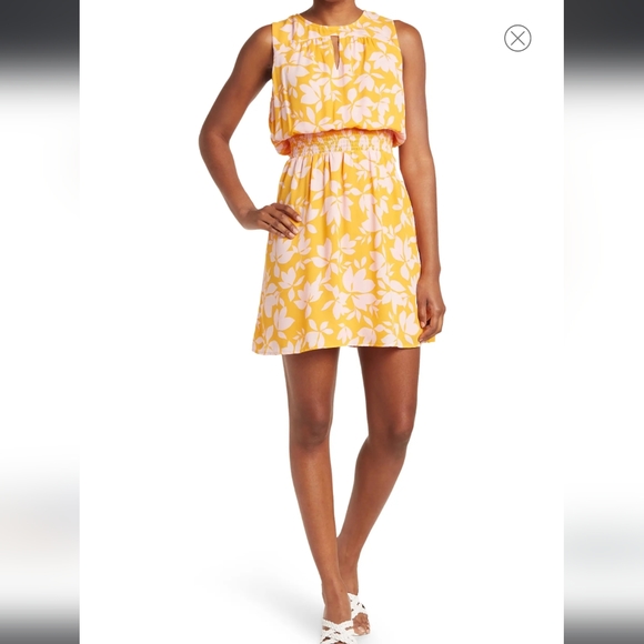 NWT Collective Concepts Red and White Floral Summer Dress Size M - Picture 6 of 7